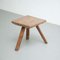 20th Century Rustic French Stool in Wood, Image 11