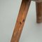 20th Century Rustic French Stool in Wood, Image 12