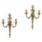 Vintage Golden Candelholder Sconces, Set of 2, Image 1