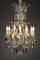 Large 19th Century White and Amethyst Crystal Chandelier, Image 11
