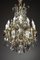 Large 19th Century White and Amethyst Crystal Chandelier 4
