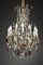 Large 19th Century White and Amethyst Crystal Chandelier 3