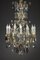 Large 19th Century White and Amethyst Crystal Chandelier 2