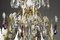 Large 19th Century White and Amethyst Crystal Chandelier 17