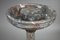 Birdbath in Grey and Red Marble with Bronze Decoration, Image 6