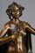 Gustave Obiols, Nymphe mit Mohnblumen, Bronzeguss 4