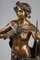 Gustave Obiols, Ninfa con papaveri, bronzo fuso, Immagine 8