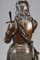 Eutrope Bouret, Jeanne D'arc de pie con la espada, bronce, Imagen 15