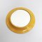 Modern Round Italian Yellow Ocher Plastic Mirror, 1980s 8