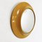 Modern Round Italian Yellow Ocher Plastic Mirror, 1980s 6