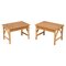 Italian Mid-Century Modern Bamboo, Rattan and Wood Coffee Tables, 1980s, Set of 2 1