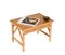 Tavolini da caffè Mid-Century moderni in bambù, vimini e legno, Italia, anni '80, set di 2, Immagine 2