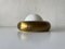 Small Ufo Opal Glass and Brass Sconce from Valenti, Italy, 1970s 6