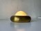 Kleine Ufo Wandleuchte aus Opalglas & Messing von Valenti, Italien, 1970er 2