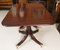 20th Century Regency Revival Twin Pillar Dining Table 8