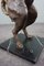 Bronzestatue eines Hundes auf Marmorsockel 8