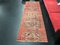 Turkish Red Color Distressed Entryway Long Runner Rug 3