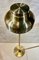 Dänische Stehlampe aus Goldem Metall 8