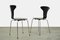 Chaises Myggen ou Mosquito par Arne Jacobsen pour Fritz Hansen, Danemark, 1973, Set de 2 3