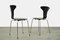 Myggen or Mosquito Chairs by Arne Jacobsen for Fritz Hansen, Denmark, 1973, Set of 2 3