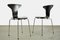 Myggen or Mosquito Chairs by Arne Jacobsen for Fritz Hansen, Denmark, 1973, Set of 2 4