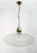 Mid-Century Modern Pendant Lamp in Spiral Murano Glass, Italy, 1970s 1