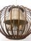 Mid-Century French Rattan Pendant Birdcage Lamp, 1950s 10