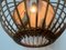 Lampe à Suspension Mid-Century en Rotin, France, 1950s 12
