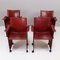 Vintage Armchairs in Leather from Matteo Grassi, Set of 4, Image 1