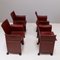 Vintage Armchairs in Leather from Matteo Grassi, Set of 4 6