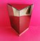 Large Triangular Mirrored Plinth with Pink Lacquer Base by Rougier, Canada, 1970s 1