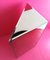 Large Triangular Mirrored Plinth with Pink Lacquer Base by Rougier, Canada, 1970s 6