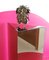 Large Triangular Mirrored Plinth with Pink Lacquer Base by Rougier, Canada, 1970s 7
