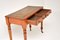 Viktorianischer Schreibtisch oder Schreibtisch aus Nussholz mit Lederplatte 7