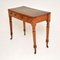 Victorian Walnut Leather Top Writing Table or Desk, Image 9