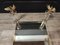Neoclassical Coffee Table in Glass with Gilded Bronze Eagles 3