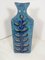 Italian Vase in Blue with Leaf Decoration from Bitossi, 1960s 1