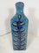 Italienische Vase in Blau mit Blattdekoration von Bitossi, 1960er 6