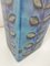 Italian Vase in Blue with Leaf Decoration from Bitossi, 1960s 5