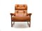 Scandinavian Leather Chair, 1970s 1