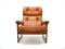 Scandinavian Leather Chair, 1970s, Image 1