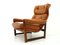 Scandinavian Leather Chair, 1970s 5