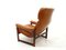 Chaise Scandinave en Cuir, 1970s 7