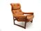 Scandinavian Leather Chair, 1970s, Image 10