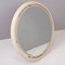 Vintage Regency Hollywood Mirror in White with Facet Cut 6