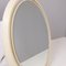 Vintage Regency Hollywood Mirror in White with Facet Cut 5