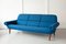 Dänisches Blaues Sofa aus Teak 2
