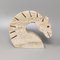 Large Travertine Horse Sculpture by Enzo Mari for f.lli Mannelli, 1970s, Image 1