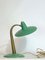 Mid-Century Modern Italian Brass and Green Lacquer Table Lamp, 1950s 10