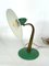 Mid-Century Modern Italian Brass and Green Lacquer Table Lamp, 1950s 5
